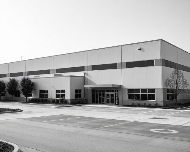 Textile factory exterior